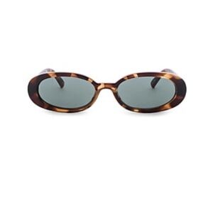 Le Specs Tortoiseshell Oval Sunglasses “Outta Love”